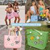Lckaey Rubber Beach Bag Accessories-PVC Rubber decoration-for EVA Purse Bogg Inserts Y064figure 28 view 4