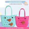 Lckaey Rubber Beach Bag Accessories-PVC Rubber decoration-for EVA Purse Bogg Inserts Y064figure 30 view 2