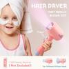 SMILESSKIDDO Hair Salon Toys for Girls - Pretend Play Hair Styling Toy Set with Realistic Blow Dryer, Hair Straightener, Kids Beauty Play Set Including Curling Iron, Brushes & Storage Case view 3