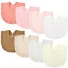 EllieHouse Baby Bibs for Girls Boys 8 Pack Muslin Drool Teething Drooling Bibs Super Absorbent Muslin Cotton for Infant Toddler Baby Essentials view 1