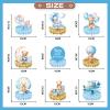 9 Pieces Bear Baby Shower Honeycomb Centerpieces Bear Table Decorations 3D Table Topper Decor for Kids Birthday Gender Reveal Newborn Party Favors Supplies (Blue Bear) view 2