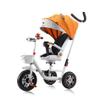 BEUDUOQI Kids Tricycle,Tricycle Stroller,Kid Stroller,5 in 1 Foldable Kids Trike with Rotate Seat/Removable Push Handle/Canopy/Seat Armrest/Storage Basket,Double Brakes Kids Bike,White a view 1