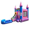 Crossover Inflatable Bounce House with Slide for Kids, 26.5 x 12 x 14.5 Foot Pink Unicorn Castle Combo Bouncer Waterslide Jumper - Includes Pool, Blower, Stakes, Patches and Storage Bag view 2