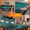 Newverest Blackjack Mat 70" x 35", Blackjack Table Top for Home Game Nights with Friends | Black Jack Casino Table Topper, Poker Mat Layout in Zipper Storage Bag with 8 Coasters in Gift Box (Green) view 4