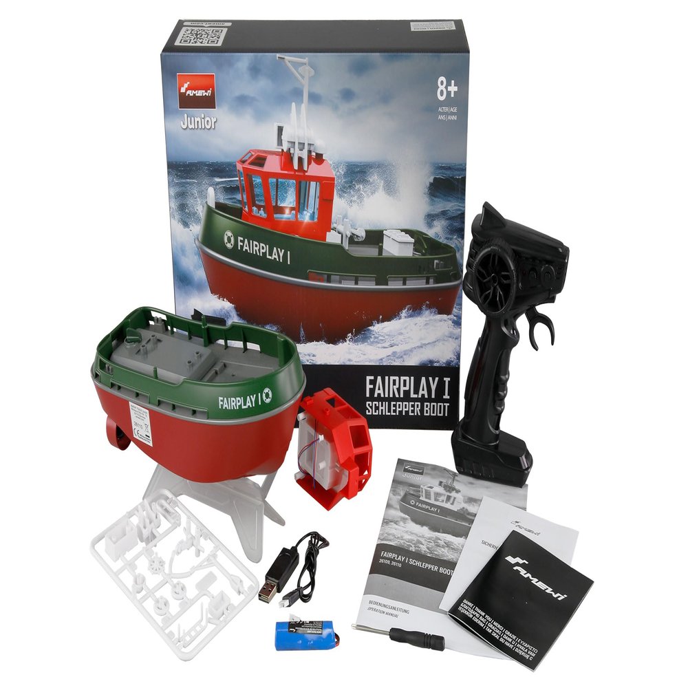 Amewi Fairplay I Tug Boat 15 km/h 1:72 RTR Green