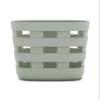 Lalo Bath Time Storage Bin - Keep Items Organized & Dry with Non-Toxic Plastic, Easy Cleanup, Removable Drying Bin, Woven Baby Organizer, Secure Wall Attachment, 9 x 5.5 x 8.5 in - Sage view 1