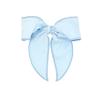 Wee Ones Girls Corduroy Bowtie with Twisted Wrap and Whimsy Tails, Medium, Millennium Blue view 1