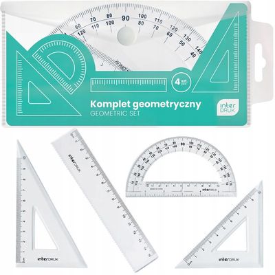 Geometric transparent set 4 el Interdruk