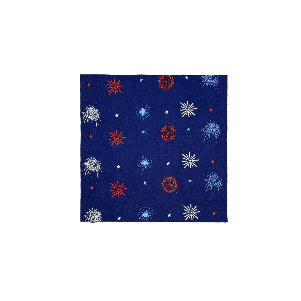 Patriotic Cornhole Bags (4-Pack) - July 4th, USA, America, Red White Blue, Memorial Day (Fireworks)