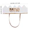 Alipis Birthday Party Hats 1st Birthday Hat Adjustable Band Gentle Textured Photo Prop view 3
