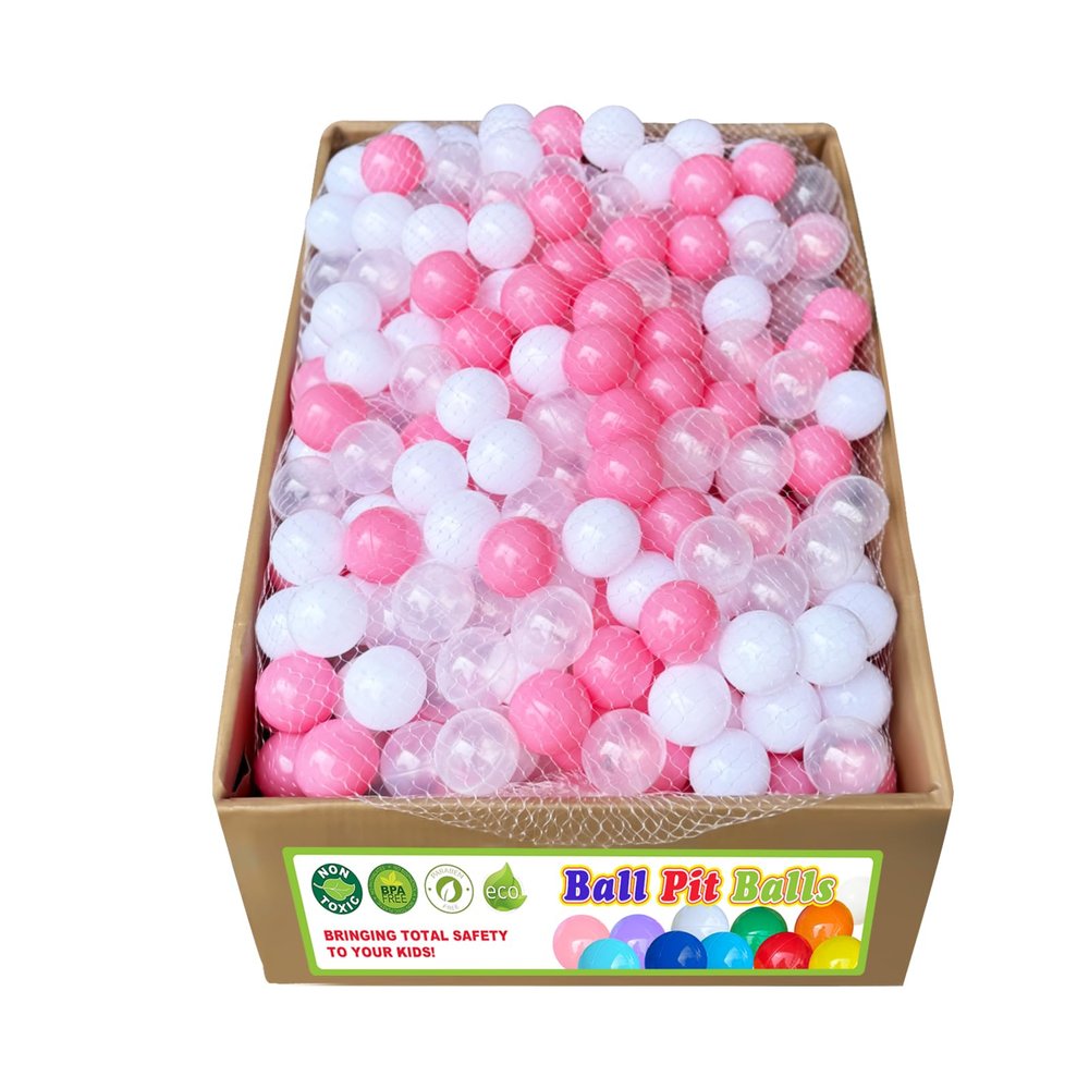 bebikim 2000 Count Plastic Soft Plastic Ball Pits Balls Colorful Play Pits Balls for Pet Dogs Ball Pits 2.2" Large Phthalate Free Bpa Free Balls for Toddlers 1-3 Baby Kids