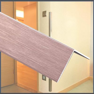 BERWDUXA L Molding Corner Guards For Walls, Aluminum Wall Corner Protector, Self Adhesive Wall Edging Strip Double Side Edge Safety Bumpers For Door Frame(Style:Rose gold,Size:L 90 x W 5CM (36" x 2"))