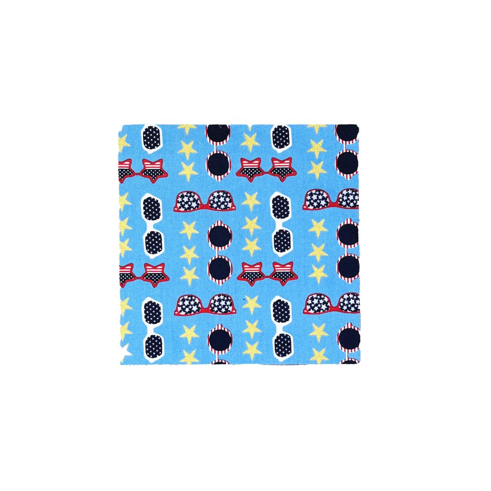 Patriotic Cornhole Bags (4-Pack) - July 4th, USA, America, Red White Blue, Memorial Day (Sunglasses)