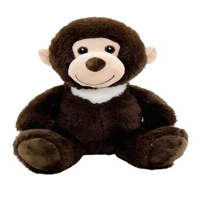 Anico 10" Plush Brown Monkey with Embroidered Eyes | Soft Stuffed Animal, Perfect Monkey Plush Toy for Kids, Toddlers, and Babies | Toy for Gifts, Nursery Decor, and Playtime!