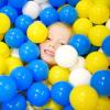 bebikim 500 Count Plastic Soft Plastic Ball Pits Balls Colorful Play Pits Balls for Pet Dogs Ball Pits 2.2" Large Phthalate Free Bpa Free Balls for Toddlers 1-3 Baby Kids view 2