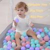 bebikim 500 Count Plastic Soft Plastic Ball Pits Balls Colorful Play Pits Balls for Pet Dogs Ball Pits 2.2" Large Phthalate Free Bpa Free Balls for Toddlers 1-3 Baby Kids view 2