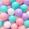 bebikim 500 Count Plastic Soft Plastic Ball Pits Balls Colorful Play Pits Balls for Pet Dogs Ball Pits 2.2" Large Phthalate Free Bpa Free Balls for Toddlers 1-3 Baby Kids view 4