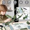 Geangvn Metal Model Airplane Building Toys for Ages 8-13 14 and Up, 285pcs Plane Stem Toys for Boys Age 8-12, Assembly Jet Kits for Kids 8-10, Birthday for 9 10 11 Year Old Boys Adults view 2