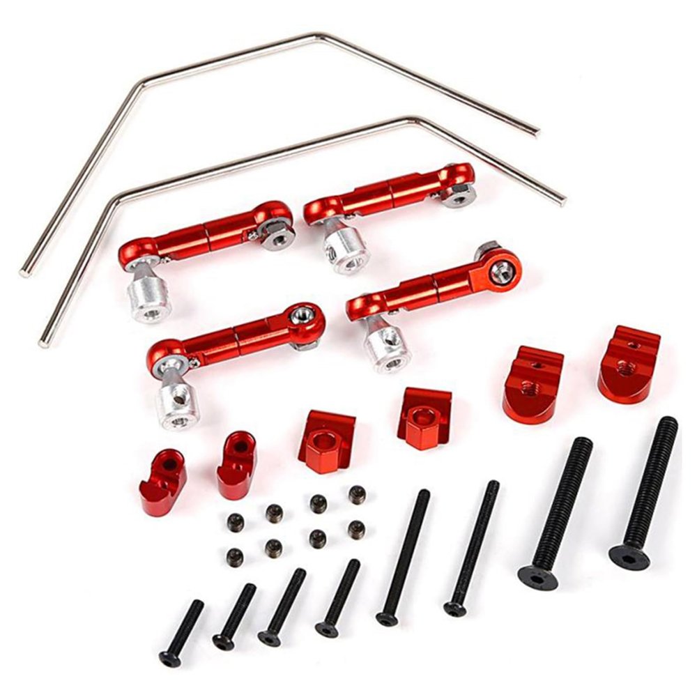 FLMLF CNC Metal Balance Bar Sway Kit for 1/5 HPI ROFUN ROVAN King Motor Baja 5b 5t 5sc Rc Car Parts (Red)