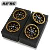 1.9 Beadlock Wheels(4pcs) 1.9 Wheels 55mm*26mm for Axial SCX10 UTB10 TRX4 TRX6 Redcat Gen7 Gen8 VS4-10 1/10 RC Crawler Car (Golden) view 4