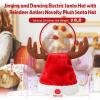 SdeNow Interactive Dancing Musical Santa Hats with Swinging Reindeer Antlers, Funny Electric Singing Christmas Hat for Party Decor Adults and Kids view 2