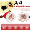 SdeNow Interactive Dancing Musical Santa Hats with Swinging Reindeer Antlers, Funny Electric Singing Christmas Hat for Party Decor Adults and Kids view 3