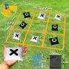 Giant Tic Tac Toe Strap Game Outdoor, 4FT x 4FT Portable Tic Tac Toe Bean Bag Toss with 10pcs Bean Bag, Large Outdoor Lawn Yard Backyard Carnival Field Day, Jumbo Yard Games for Family view 4