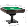 KIMOHOME Automatic Mahjong Table Foldable 44mm Tiles with Wheel with 2 Sets of Numbered Tiles (Blue & Green) Suitable for 152 Tiles Chinese, Filipino and American Style Mah Jong view 4