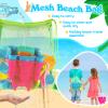 FUSPWEAO Beach Toys Sand Toys for Kids, Sand Castle Toys for Beach with 2 Castle Bucket and Mesh Bag, Sand Molds, Shovels and Rakes, Sandbox Toys for Toddlers, Travel Beach Toys for Kids 3-10 view 3