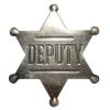 Sheriff Badges Police Badge Gold Silver Deputy Pins Metal Sheriff Badge for Women Men and Adult Cowboy Party Decoration, Western Cowboy Police Vest Pin view 1