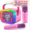 Move2Play, Karaoke Machine for Kids | Includes 20+ Kid Songs | 2 Microphones | Connect with Bluetooth | 3, 4, 5, 6, 7+ Year Old Gift | Toy for Girls, Boys, & Toddler | Birthday Present view 1