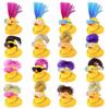 HAVAGDTM 16 Set Mini Duck with Wig Necklace and Sunglasses for Birthday Baby Shower Party Favor Decorations view 1