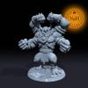 ToysCentral Basics Gorthal, The Unchained | Ogre General | Giant King Miniature for Tabletop Games Like D&D and War Gaming| Dungeons and Dragons Mini | RN estudio Stone Base, Gray view 2