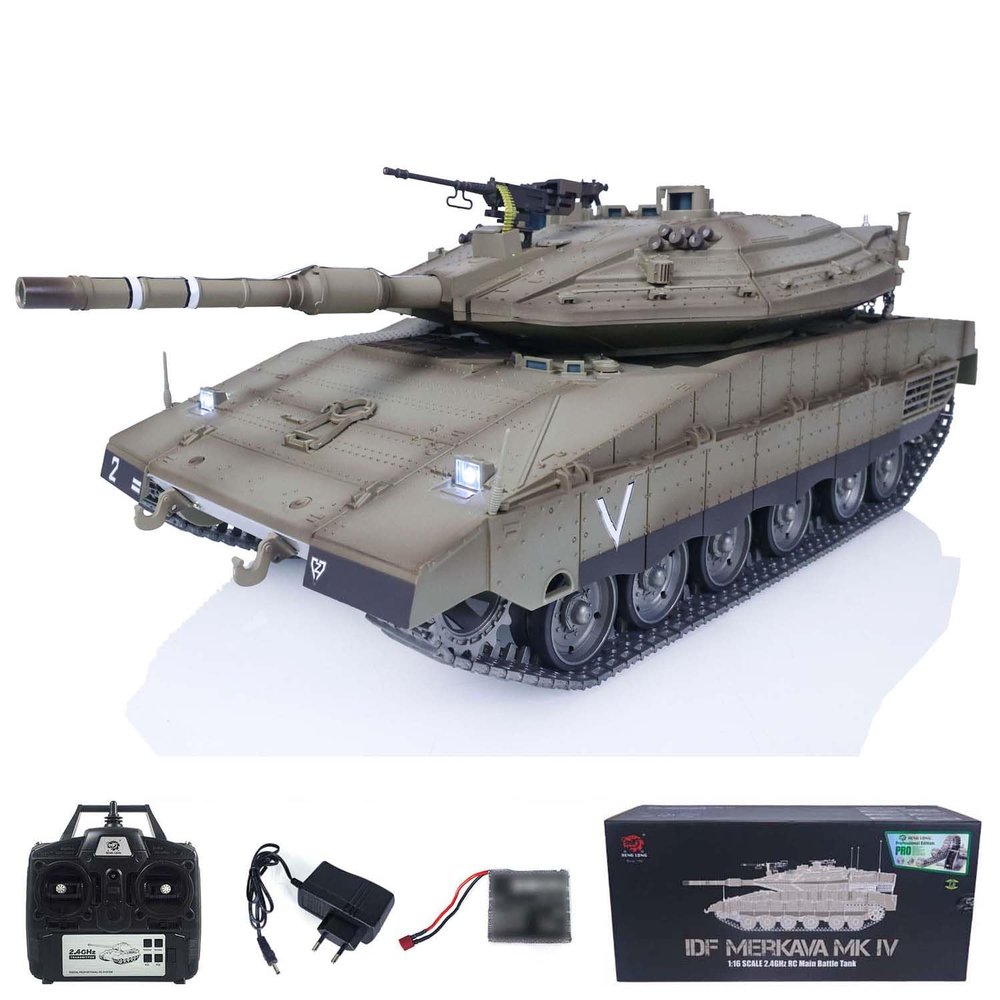 wheelfun 1/16 RC Battle Tank IDF Merkava Mk Iv with Full Metal Chassis Wheels for Adult Hobby BB Shooting Airsoft Tank That Shoot