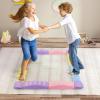 HONEY JOY Balance Beam, 20 PCS Toddler Stepping Stones Boards, Montessori Gymnastics Beam for Kids Development, Coordination Motor Skills, Indoor Plastic Obstacle Courses Sensory Toys (Macaron) view 2