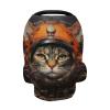xigua Cute Cat Baby Car Seat Covers, Breathable Breastfeeding Covers - Car Seat Covers for Babies, Multi-use Nursing Cover view 3