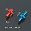 DingMotuo RC Boat Nipples L32mm / L20.8mm M6 Thread Rc Boat Fuel Nozzles for 3X5/4X7mm Tubes(Size:Blue L32mm) view 3