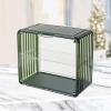 XHTLLO Figure Display Case, Clear Acrylic Figure Display Box, Dustproof Damp Proof Collectibles Case with Magnetic Door, Detachable Partition, Stackable for Action Figures, Collectibles(Green) view 2