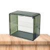 XHTLLO Figure Display Case, Clear Acrylic Figure Display Box, Dustproof Damp Proof Collectibles Case with Magnetic Door, Detachable Partition, Stackable for Action Figures, Collectibles(Green) view 3