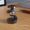 Apqdw Kinetic Desk Toys, Kinetic Spinning Desk Toy, Metal Fidget Toys for Adults, Desk Fidgets for Office for Adults (Gray Rose Gold) view 3