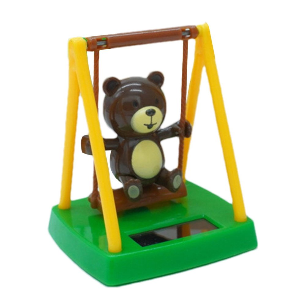 Cute Swing Bear Solar Powered Dancing Bear | Car Dashboard Swing Bear Decor,Cute Car Interior Decoration,Charming Motion Dancing Bear Car Ornament for Car Office Desk Home