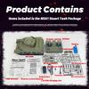 liyugen 1/16 2.4G US M5A1 Stauart Light RC Tank Model,Simulated Military Vehicle Model with Sound Light Smoke Effects,A Gift for The RC Model Car Enthusiast and Adults view 4