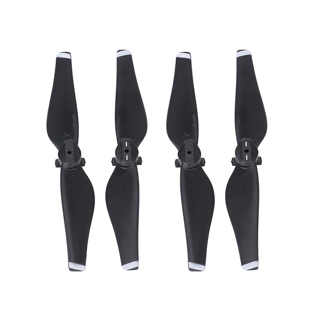 Sunicon 2Colors2Pairs Mavic Air Props Blade,CW CCW Quick Release Propellers Quadcopter Blade for Mavic Air Drone (White Edge)