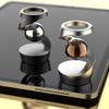 Apqdw Kinetic Desk Toys, Desk Fidgets for Office for Adults, Fidget Toys for Kids with Autism, Metak Kinetic Spinning Desk Toy Ball (Black Silver) view 4