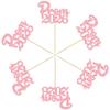 Gyufise 24Pcs Prom 2026 Cupcake Toppers Glitter Prom 2026 Graduation Cupcake Picks Decoration for Class of 2026 Graduation College Party Cake Decorations Pink view 3