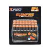 Fast Pioneer Soft Bullets 24 Pack, Slamfire Max Foam, Compatible with Toy Gun Blasters, Soft Eva Bullet Heads, Black view 3