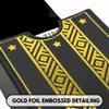 Luck Lab Leather Tarot Card Case/Holder for Most Standard Size Tarot Cards (Fits Deck size with Box measuring 4.875 x 2.875 x 1.25)- Eye of Horus Design (Black and Gold) view 4