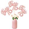 12 PCS Cheers to 75 Centerpiece Sticks Double Sided Glitter Happy 75th Birthday Centerpieces Number 75 Flower Centerpiece for 75th Birthday Party Decorations Table Centerpieces Supplies Rose Gold view 1