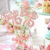 12 PCS Cheers to 75 Centerpiece Sticks Double Sided Glitter Happy 75th Birthday Centerpieces Number 75 Flower Centerpiece for 75th Birthday Party Decorations Table Centerpieces Supplies Rose Gold view 4