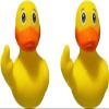 2Pcs Yellow Rubber Ducks, 2.28"" Finger Trump Rubber Duck, Cute Small Ducks Funny Ducky Car Accessories for Car Dashboard Decorations Preschool Bath view 1